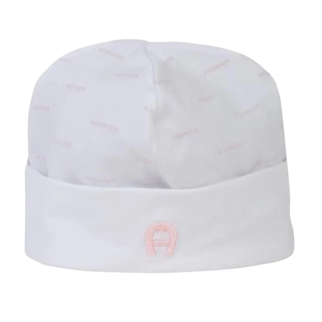 Aigner Hat All Over Print White