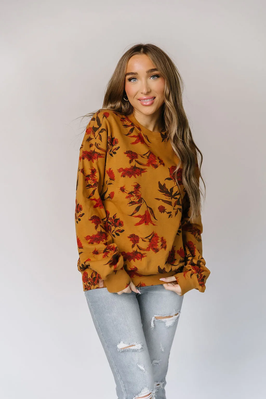 Ampersand Avenue University Pullover - Fall Bouquet