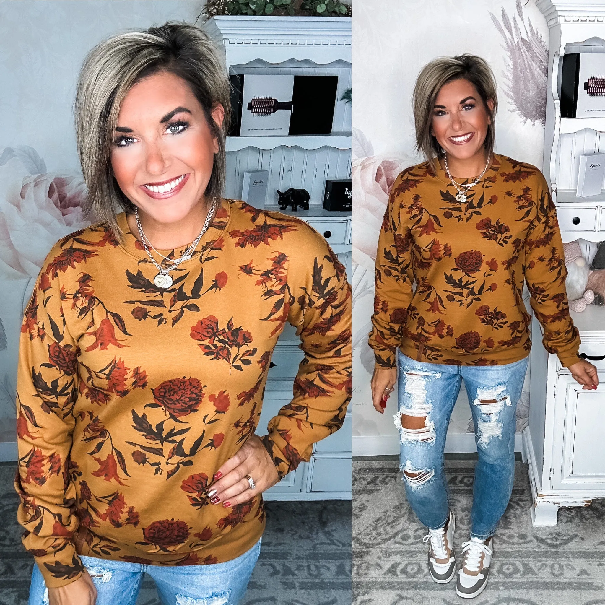 Ampersand Avenue University Pullover - Fall Bouquet