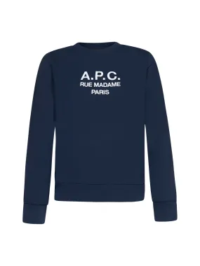 A.P.C. Logo Detailed Crewneck Sweatshirt