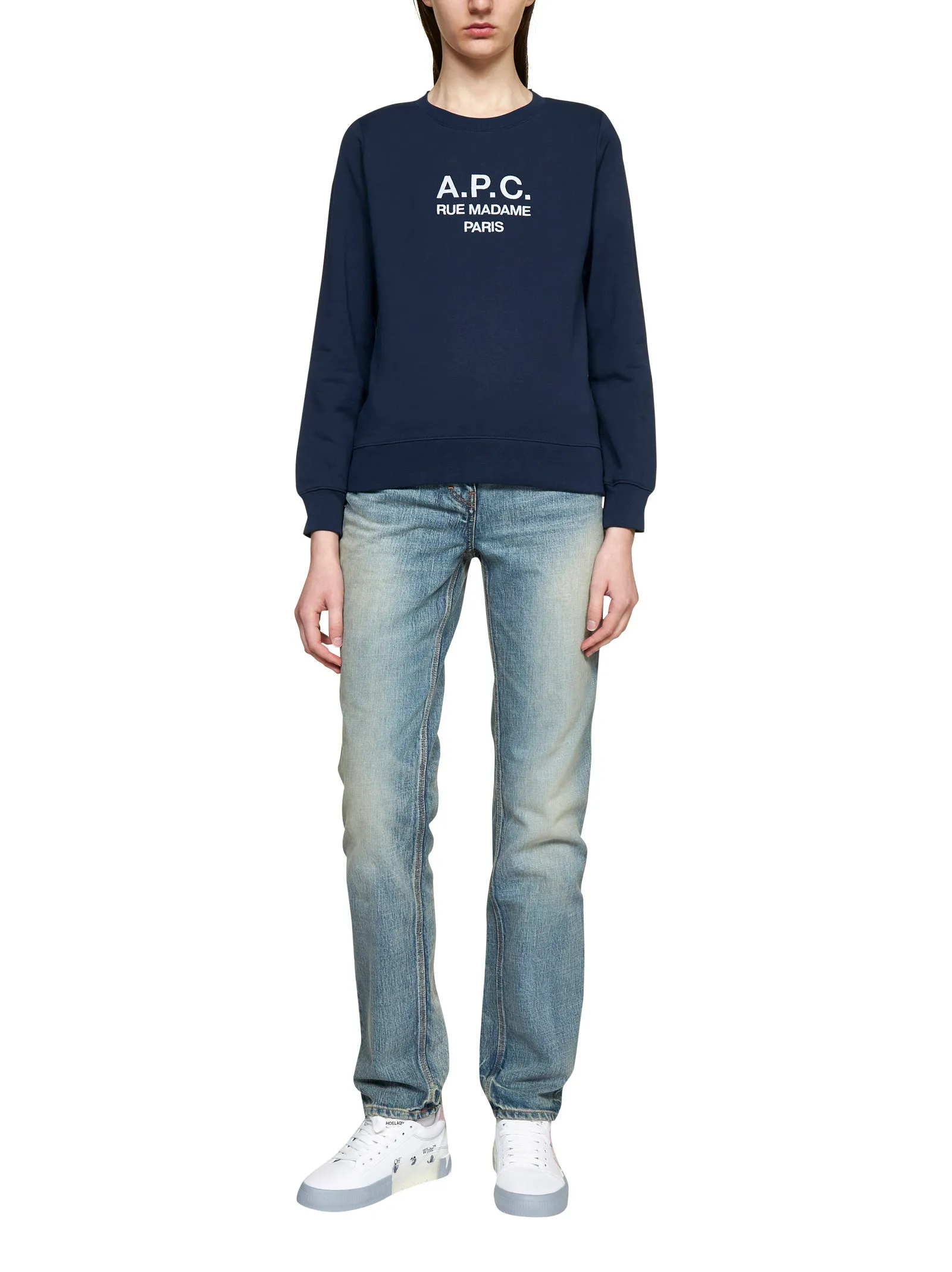 A.P.C. Logo Detailed Crewneck Sweatshirt