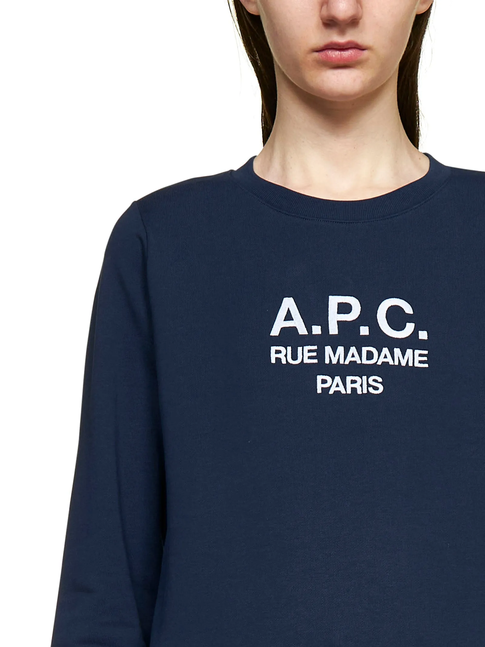 A.P.C. Logo Detailed Crewneck Sweatshirt