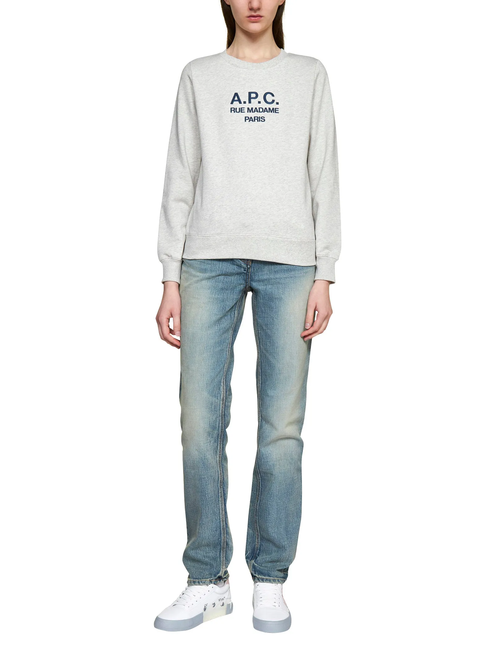 A.P.C. Logo Embroidered Crewneck Sweatshirt