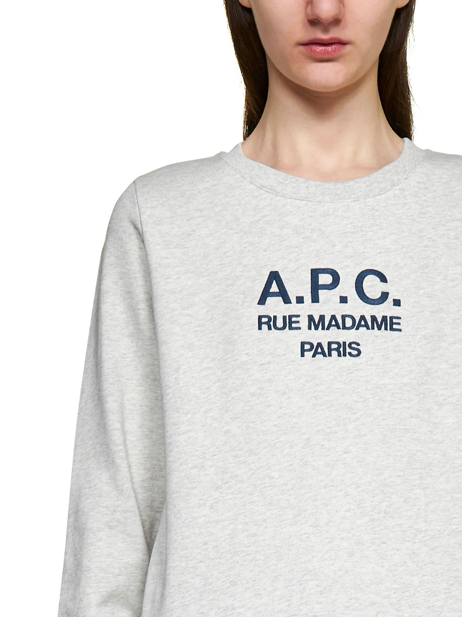 A.P.C. Logo Embroidered Crewneck Sweatshirt