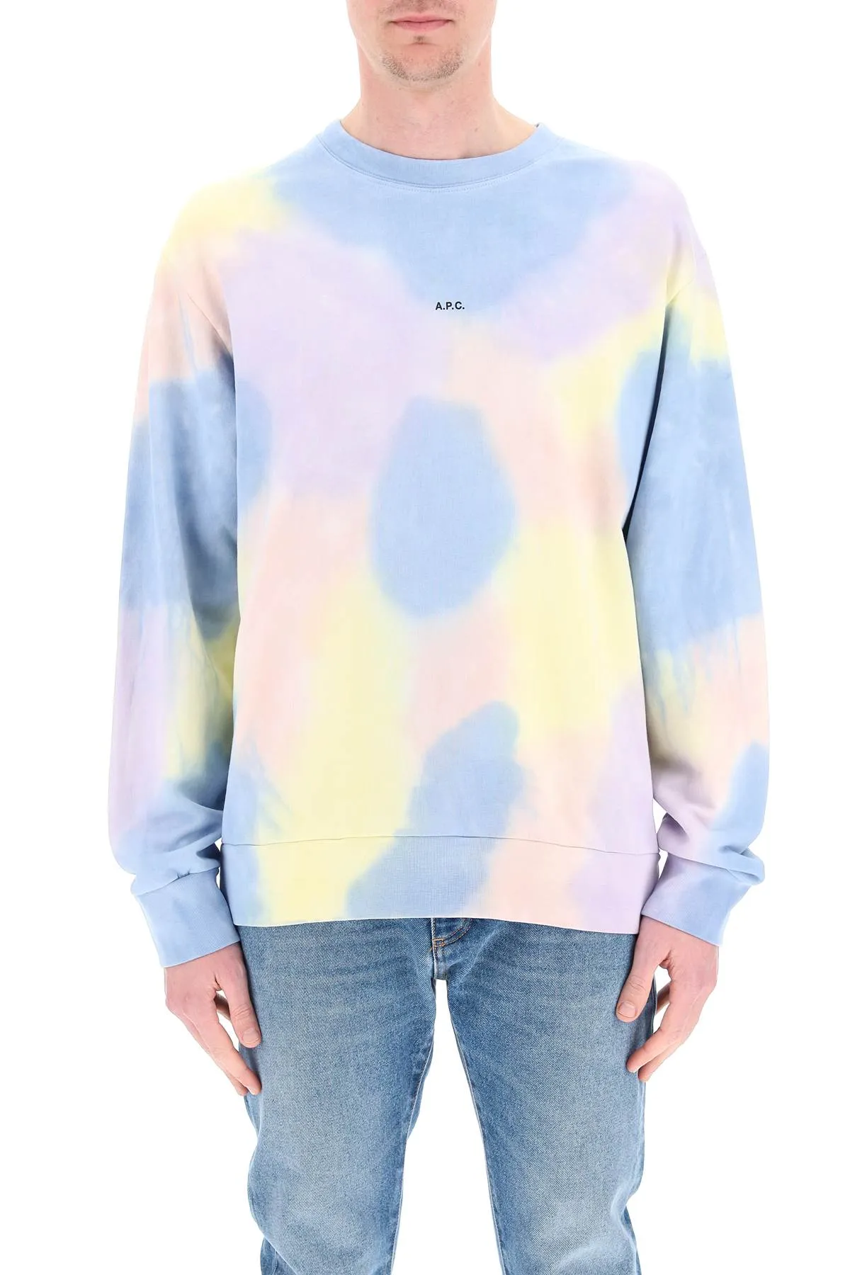 A.P.C. Tie-Dyed  Crewneck Sweatshirt