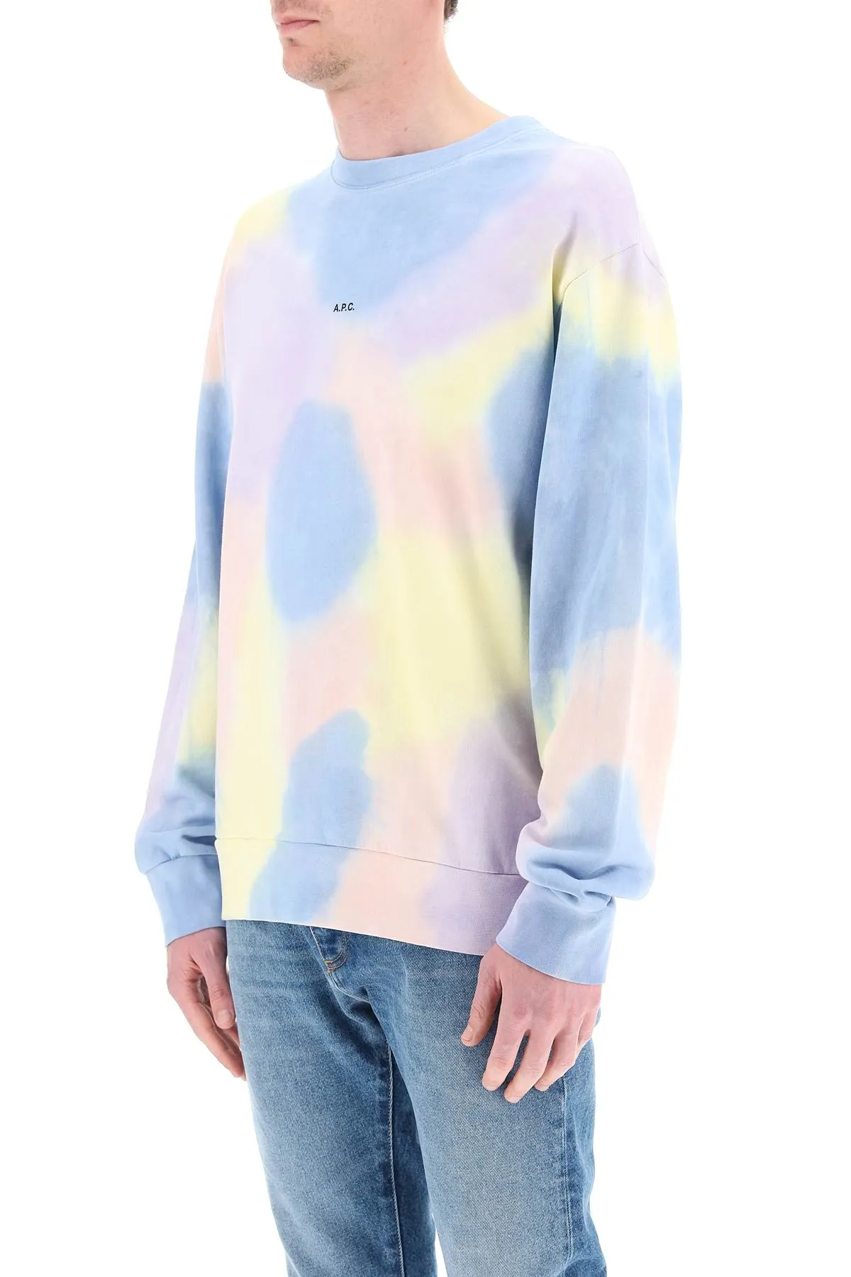 A.P.C. Tie-Dyed  Crewneck Sweatshirt