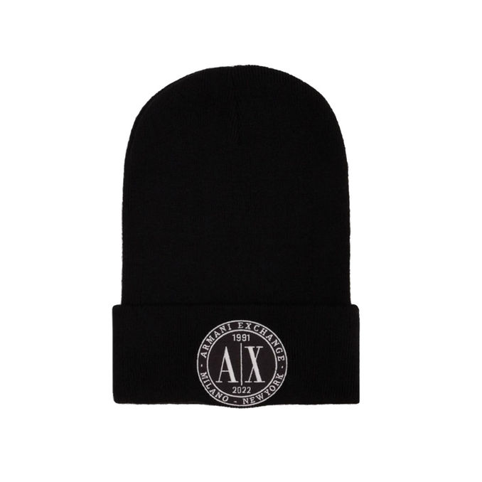 BEANIE WITH LOGO Man Black 