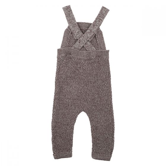 Bebe Chestnut Knit Overalls