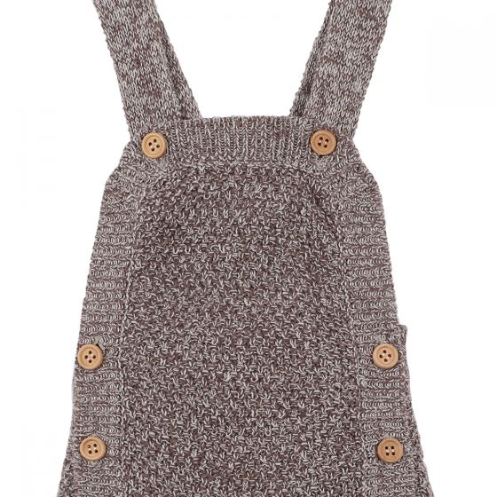 Bebe Chestnut Knit Overalls