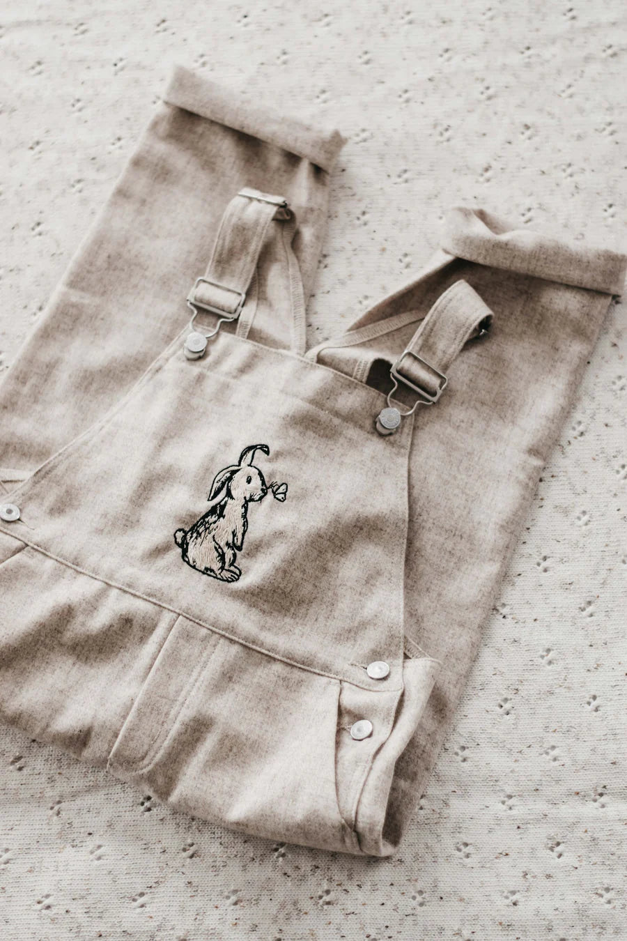 Bencer & Hazelnut Oatmeal Linen Overalls