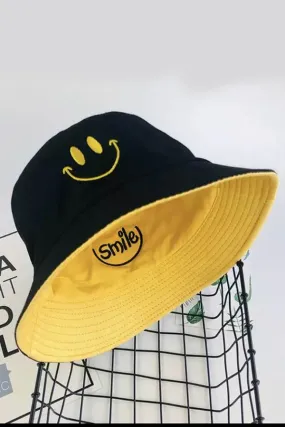 BK Brand Reversible Smiley Bucket Hat