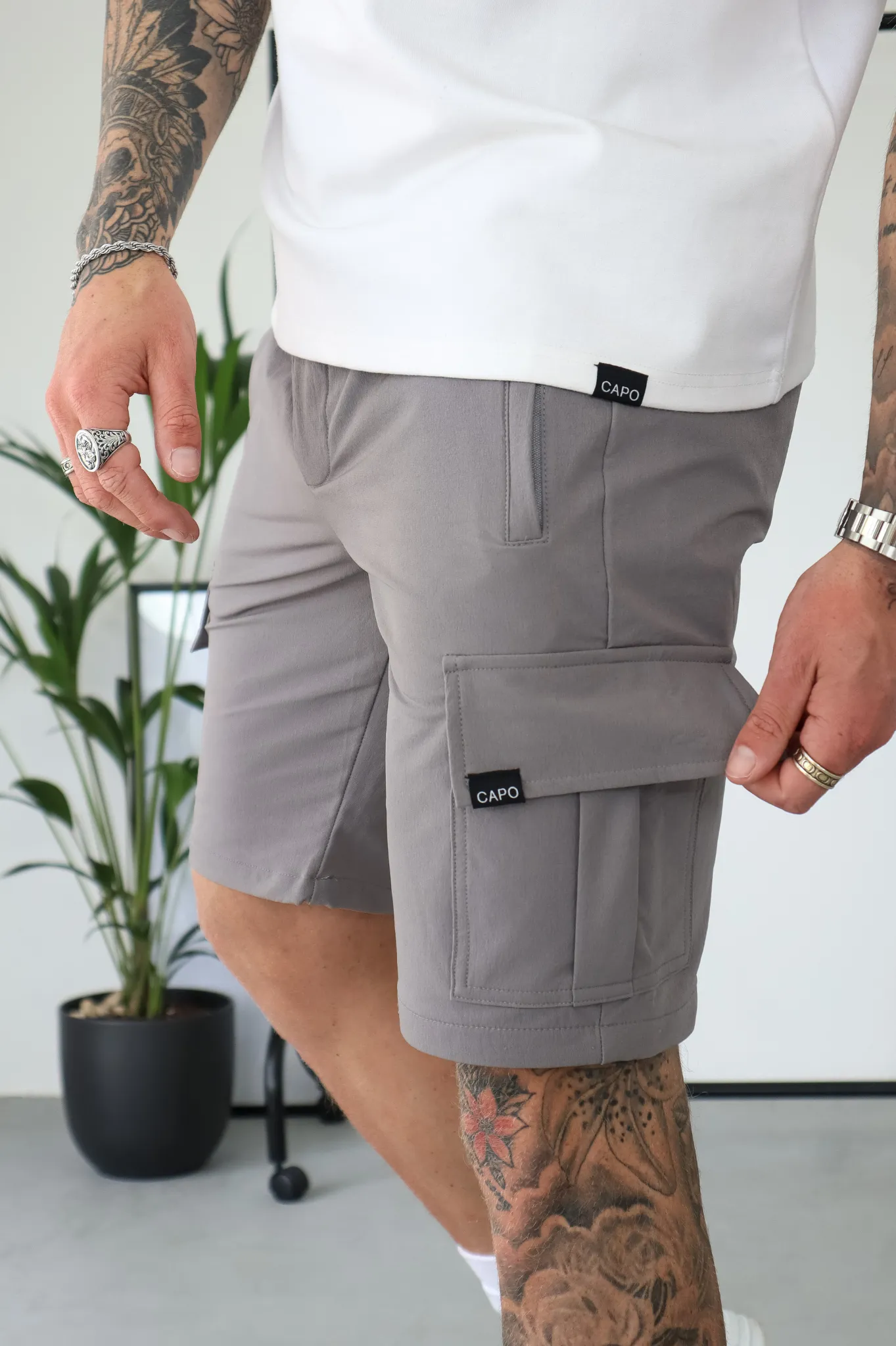 Capo UTILITY Cargo Short - Steel Grey