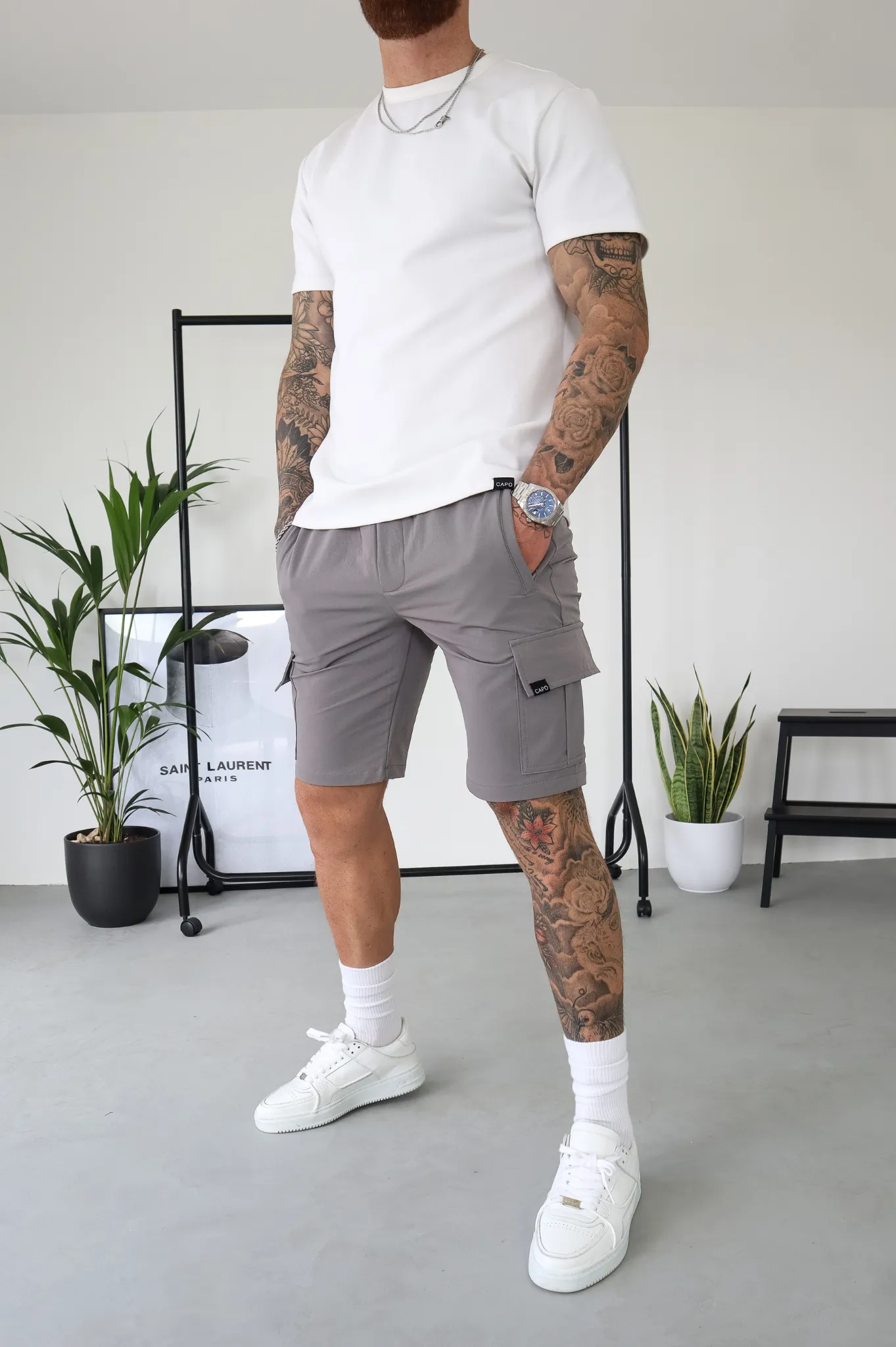 Capo UTILITY Cargo Short - Steel Grey