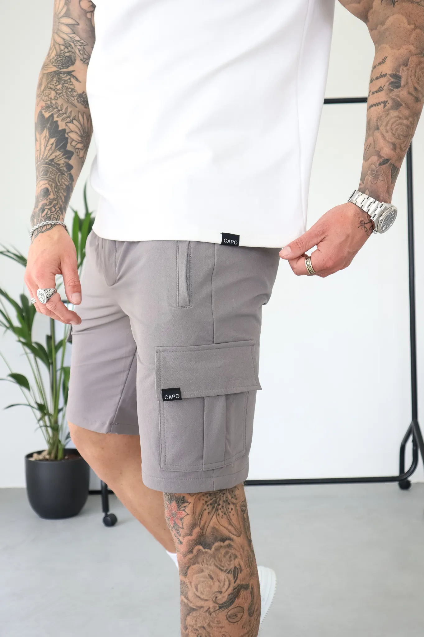 Capo UTILITY Cargo Short - Steel Grey