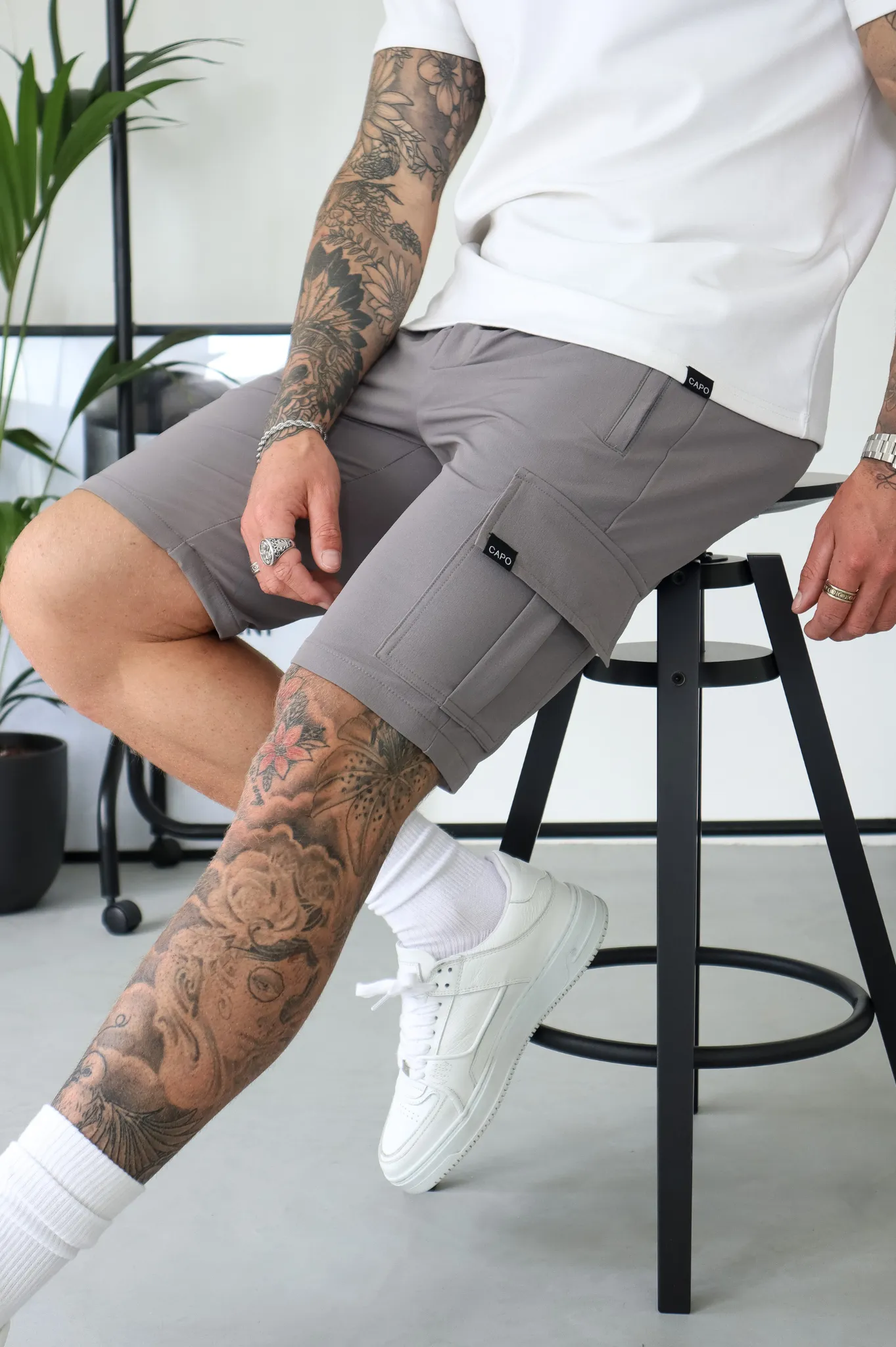 Capo UTILITY Cargo Short - Steel Grey