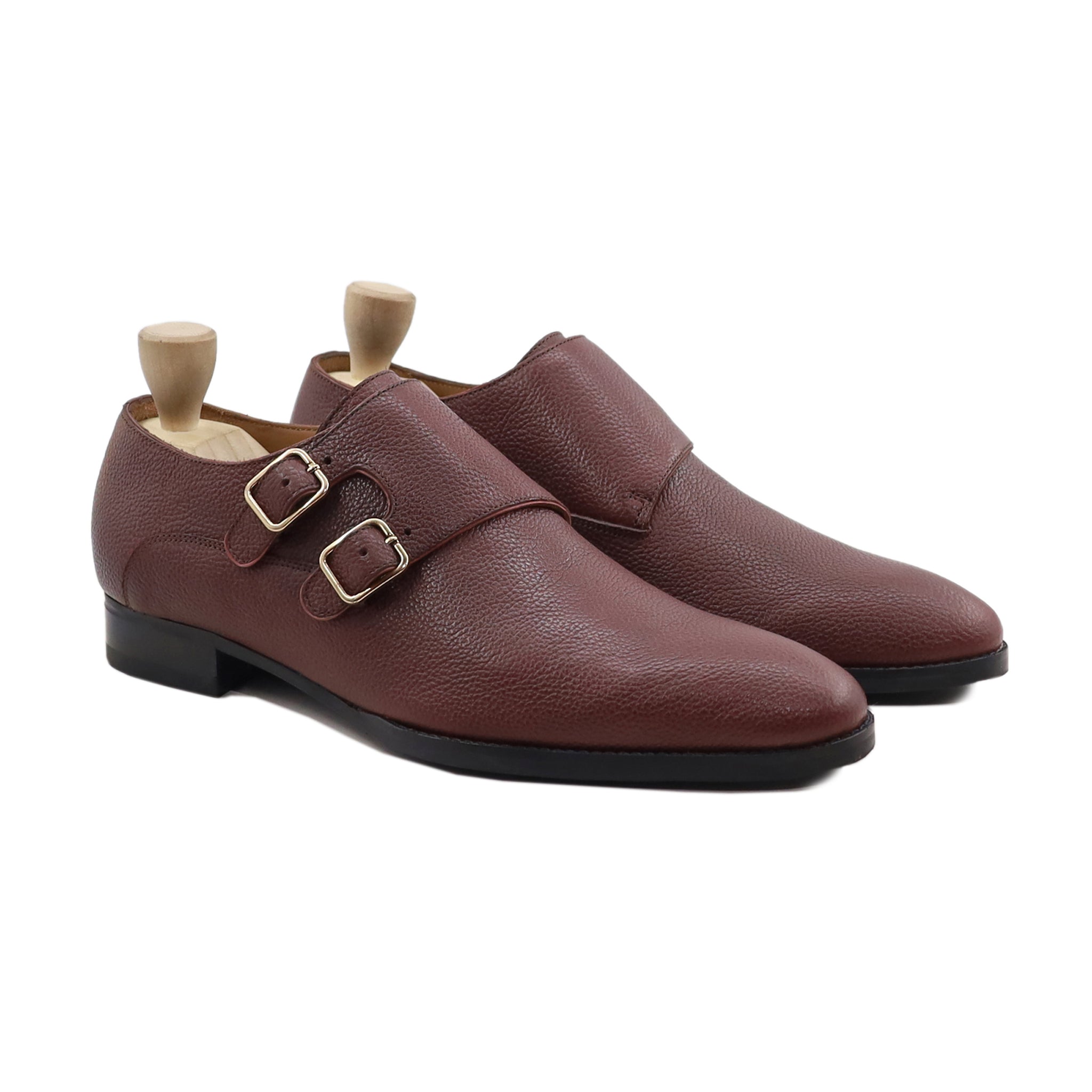 CHERNIHIV - OXBLOOD PEBBLE GRAIN DOUBLE MONKSTRAP