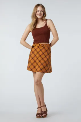 Claudia Check Skirt