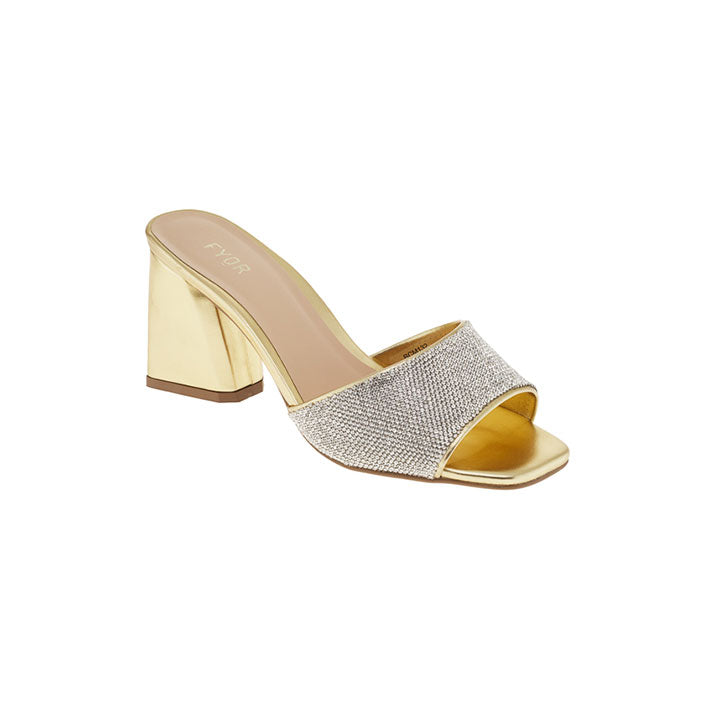 Diamante Block Heel Sandal BCM 132