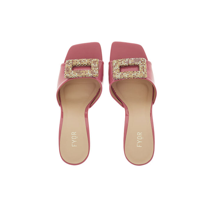 Embellished Brooch Heeled Sandal  BCM 140