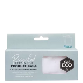 Ever Eco Recycled RPET Mesh Produce Bags - 4 pack