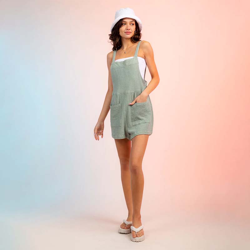 Gauze 2 Pocket Romper