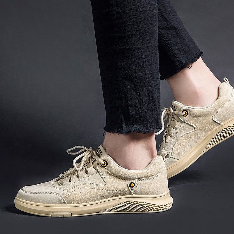 GZ328 - Men's Casual Shoes - Leather Loafers Outdoor Sneakers