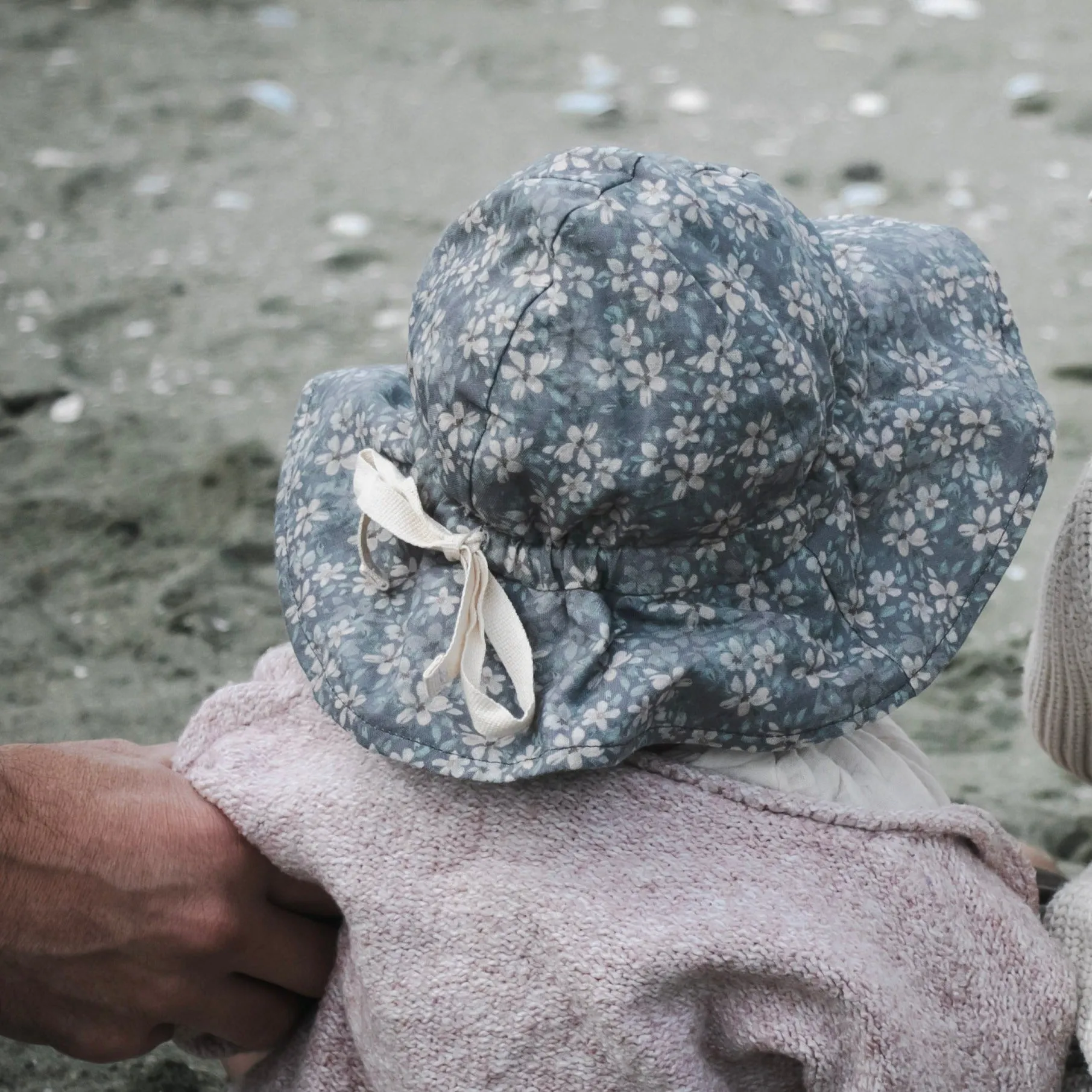 Linen Sunhat - Floral Violet