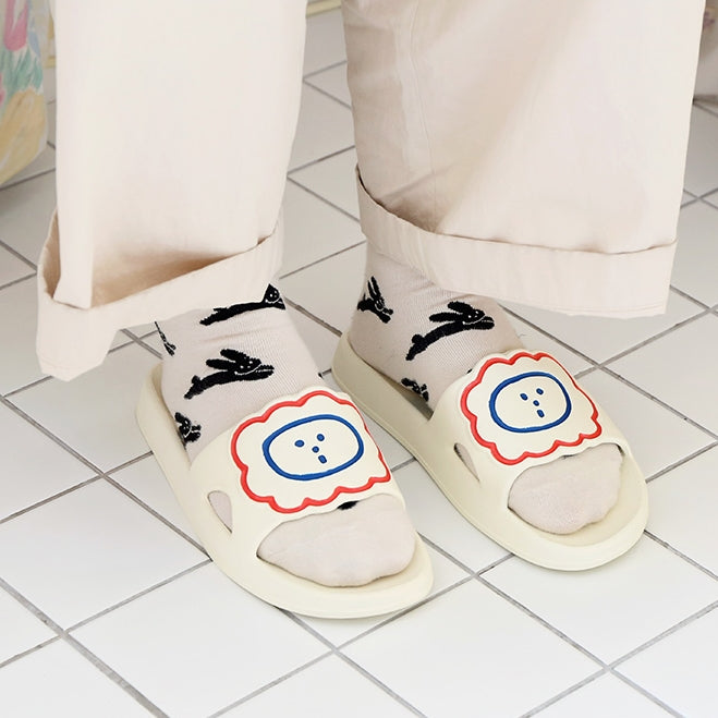 Lion Bathroom Slippers Shoes Home Soft Nonslip water hole Couple Gifts