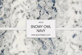 Luxe Cuddle Snowy Owl Navy