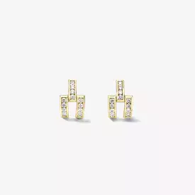 Magna Earrings - Round Diamonds