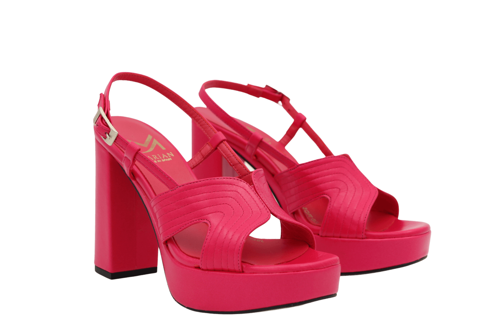 MARIAN Pink leather Platform Sandal