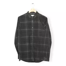 Nowadays Corduroy Check Shirt mineral green