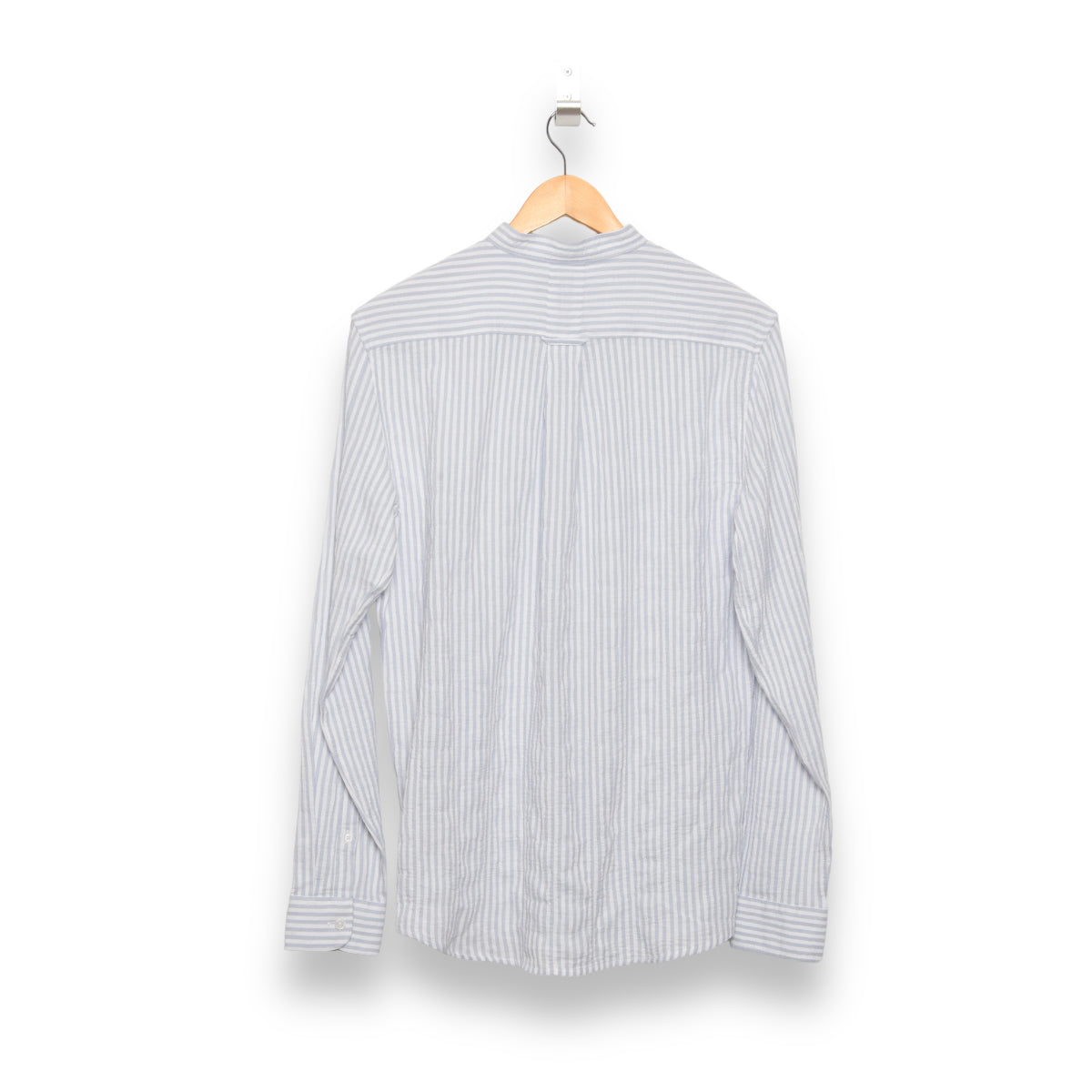 Nowadays Crincle Stripe Shirt zen blue