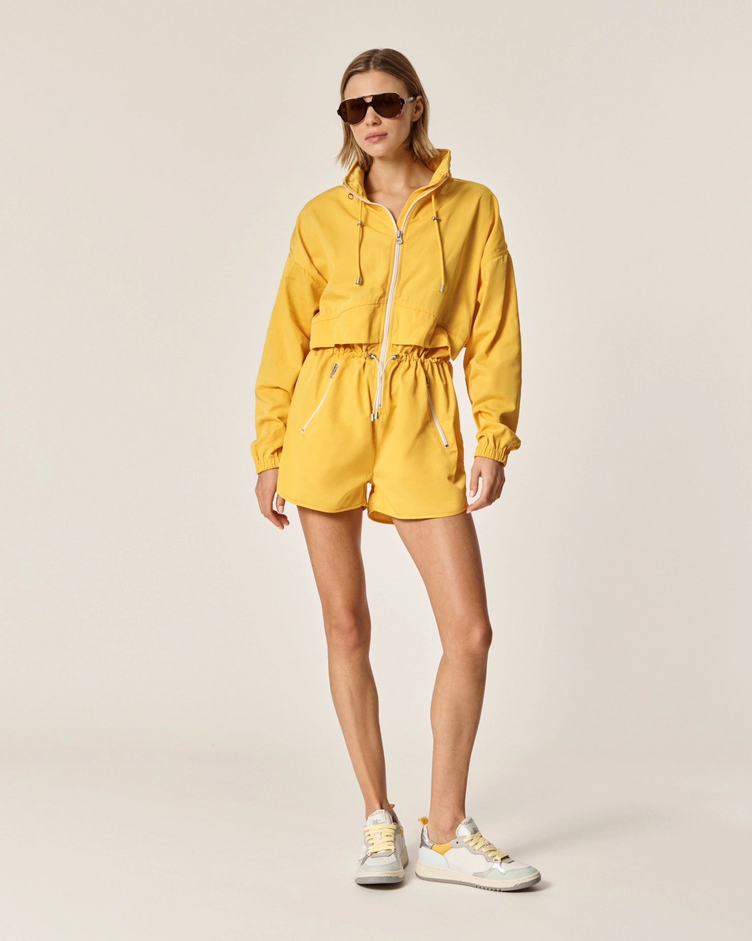 ONCEPT | Brooke Utility Romper - Citrus Orange