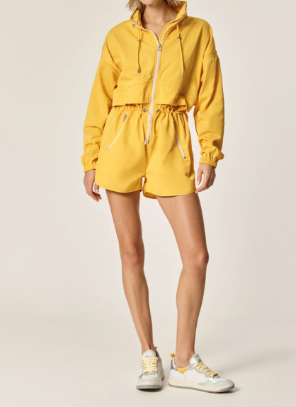 ONCEPT | Brooke Utility Romper - Citrus Orange