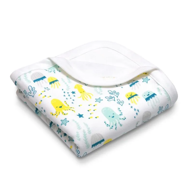 Organic Cotton Baby Blanket - Sea Life