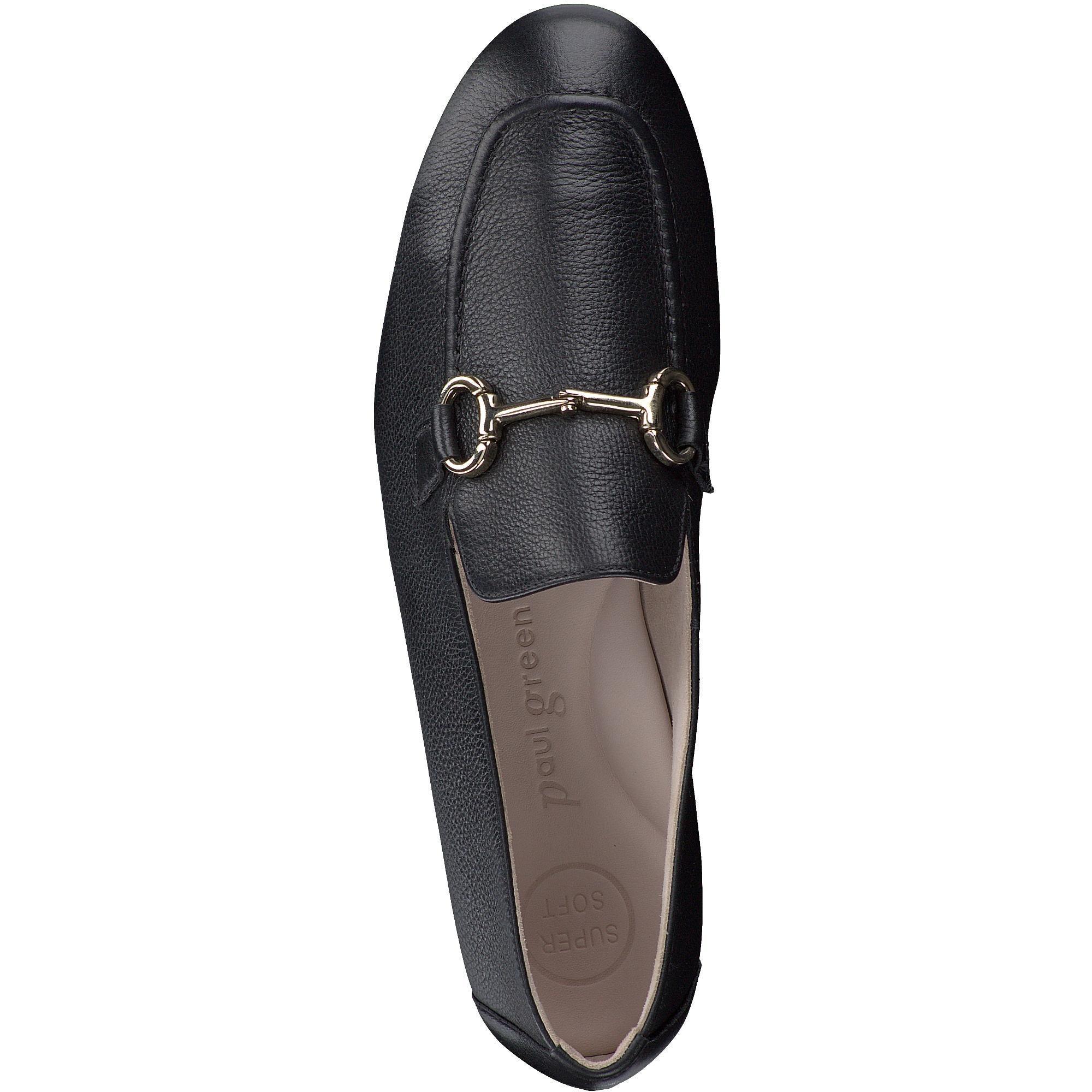 PAUL GREEN 2596 Black Leather Loafer