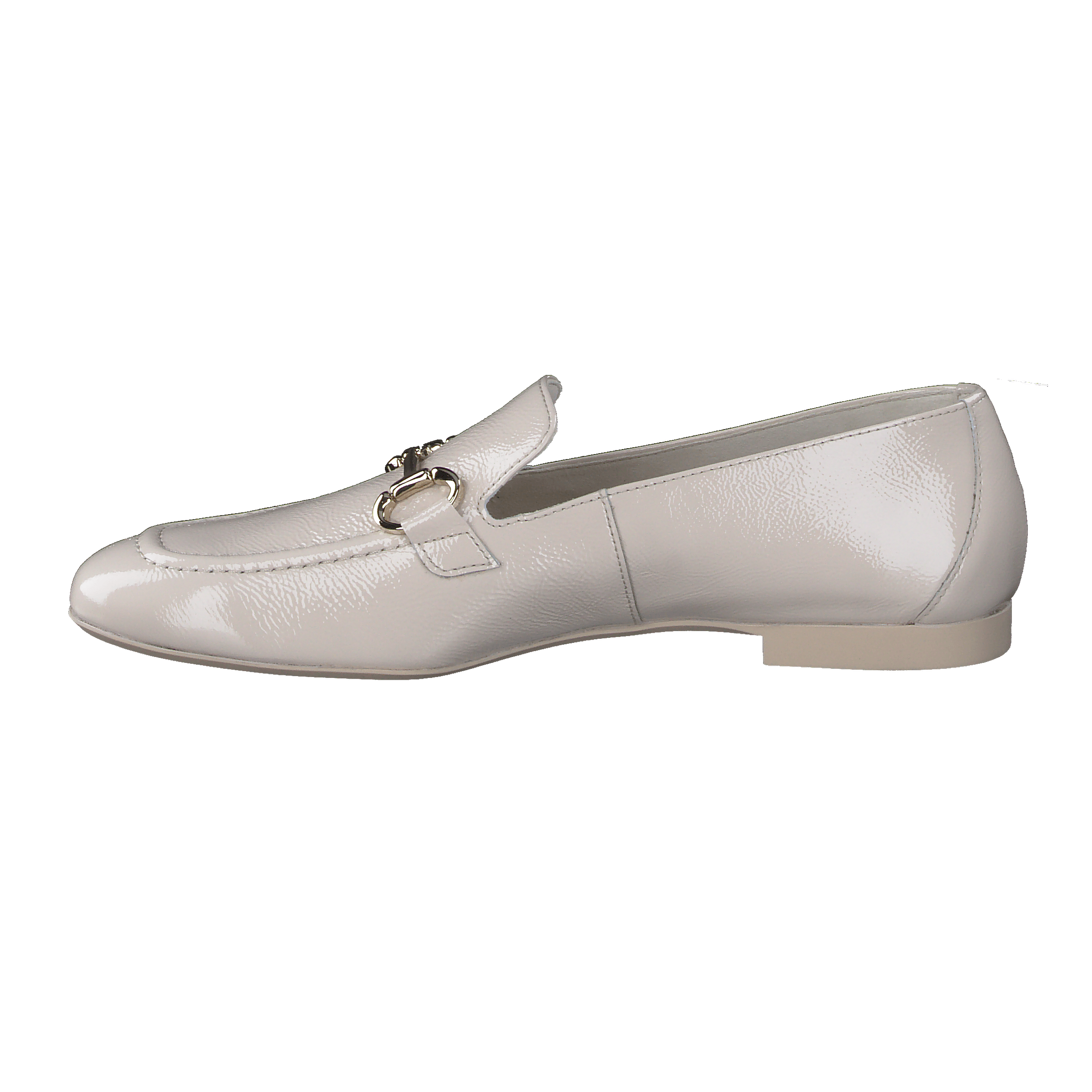 PAUL GREEN 2596 Cream Patent Leather Loafer