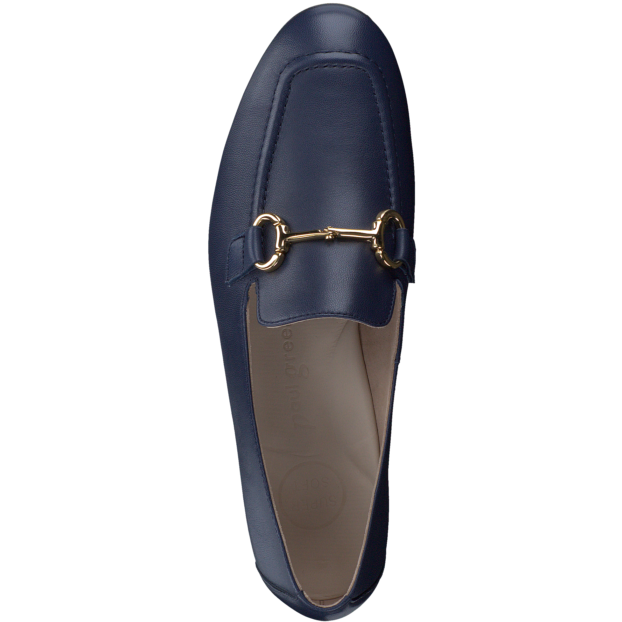 PAUL GREEN Navy Leather Loafer 2596