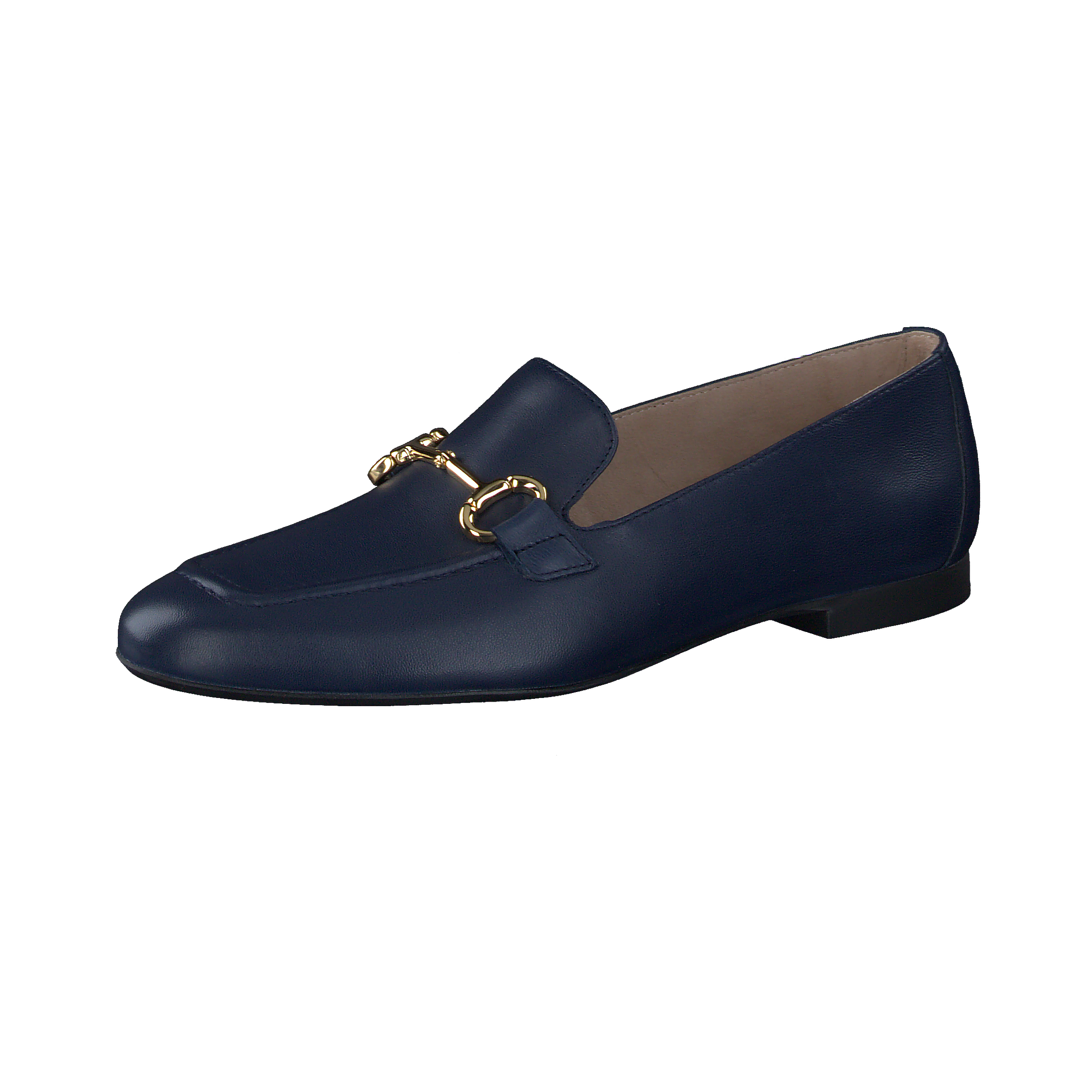 PAUL GREEN Navy Leather Loafer 2596