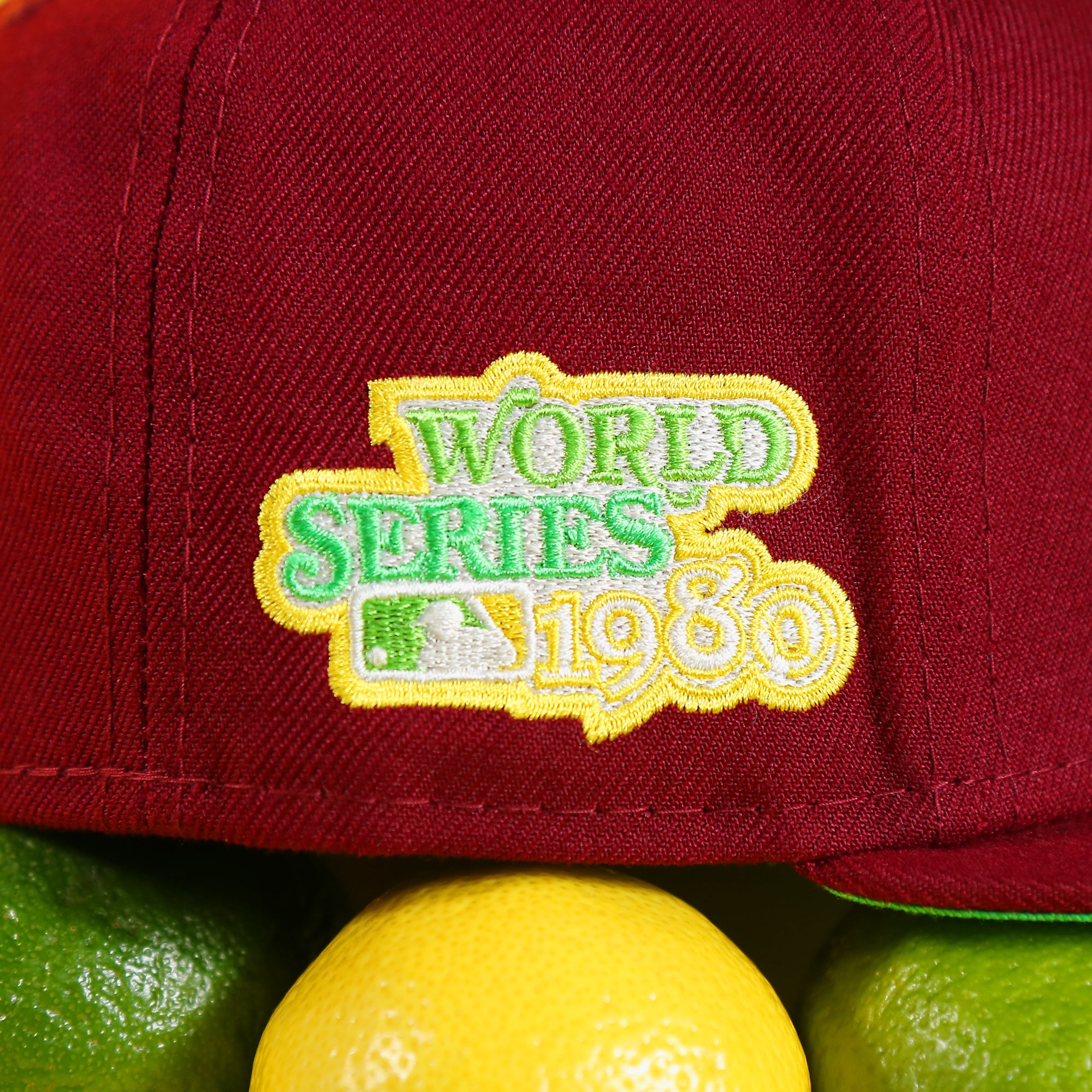 Philadelphia Phillies Cooperstown 1980 World Series Side Patch Citrus Pop Green UV 59Fifty Fitted Cap