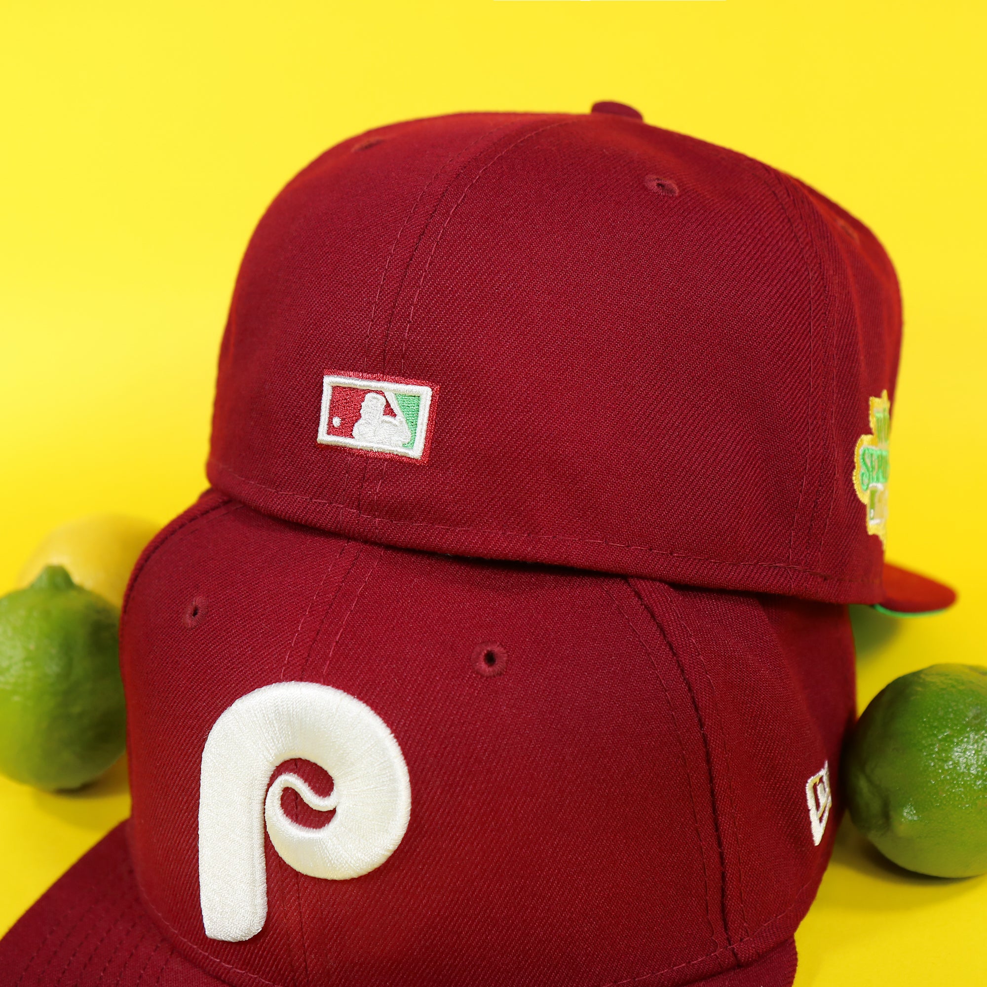 Philadelphia Phillies Cooperstown 1980 World Series Side Patch Citrus Pop Green UV 59Fifty Fitted Cap