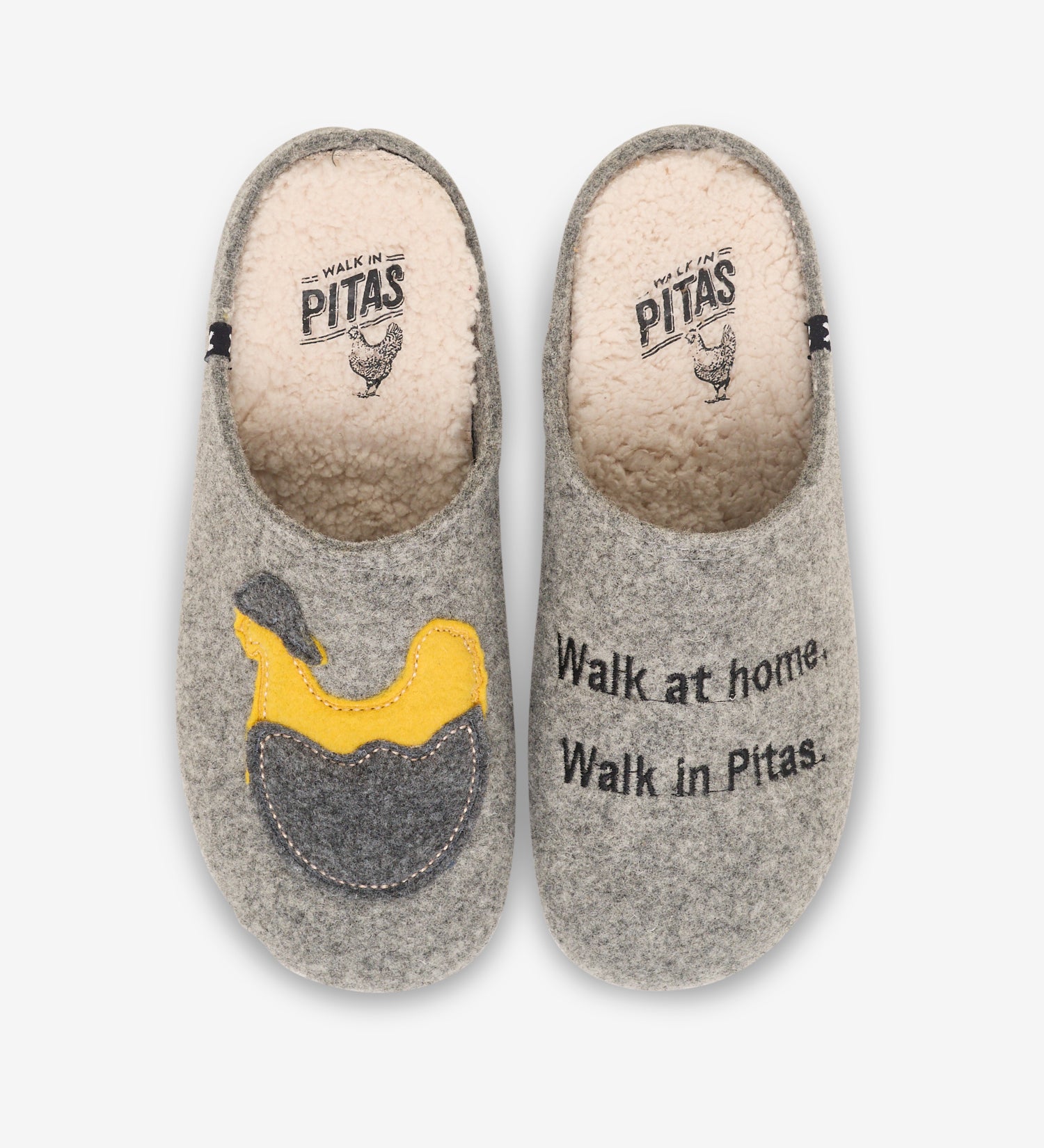 Pitas chick wool mule slippers