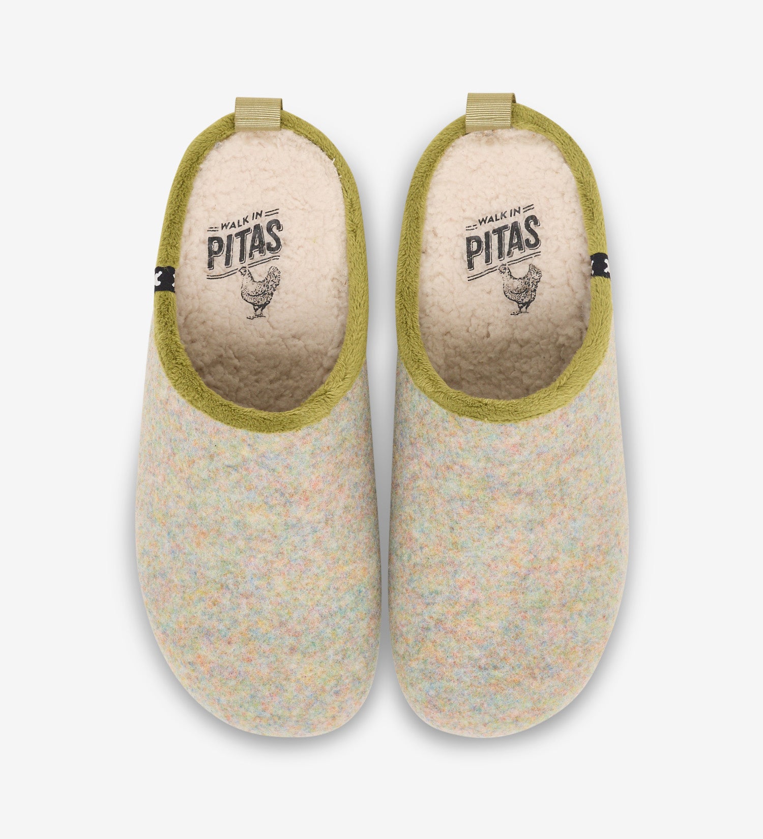 Pitas eco felt mule slippers