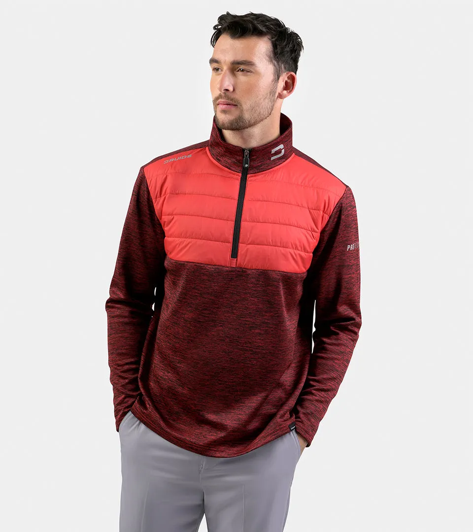 PRO TECH HYBRID MIDLAYER - RED