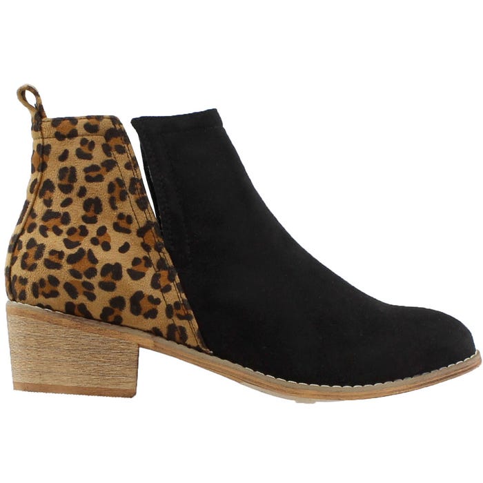 Shield Faux Suede Bootie