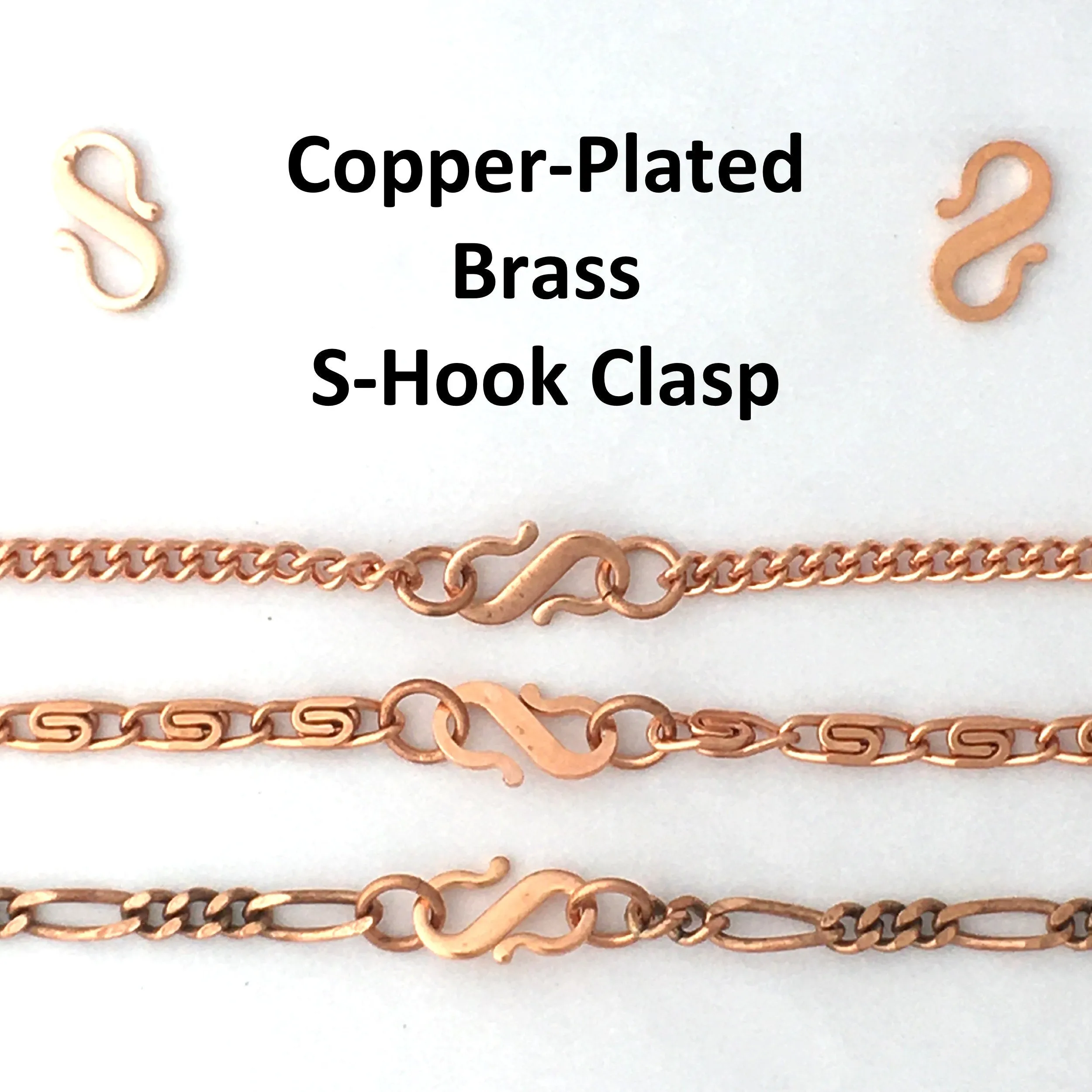 Solid Copper Necklace Chain Fine Copper Figaro Chain Necklace NC41 Italian Style Figaro Solid Copper Chain Necklace 24 Inch Chai