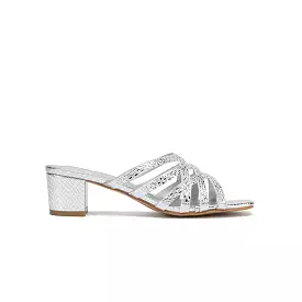 Square Toe Embellished Mule HL 184