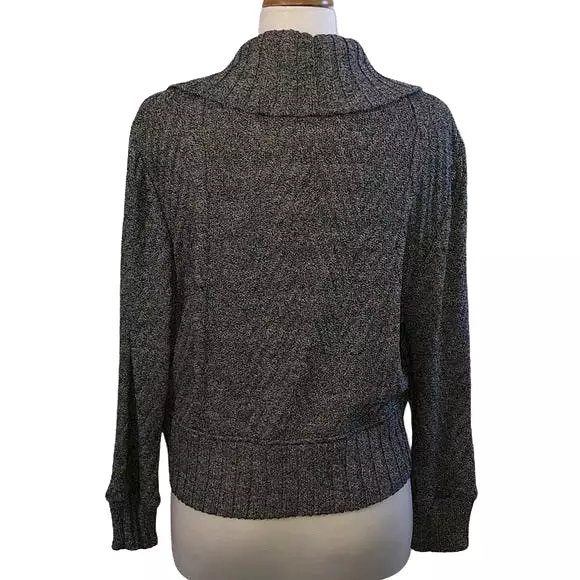 St. John Single Clasp Grey Cardigan