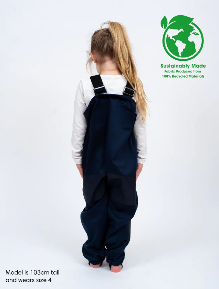 Therm All-Weather Fleece Overalls - Navy | Waterproof Windproof Eco